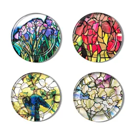 Louis C. Tiffany Stained-Glass Coasters