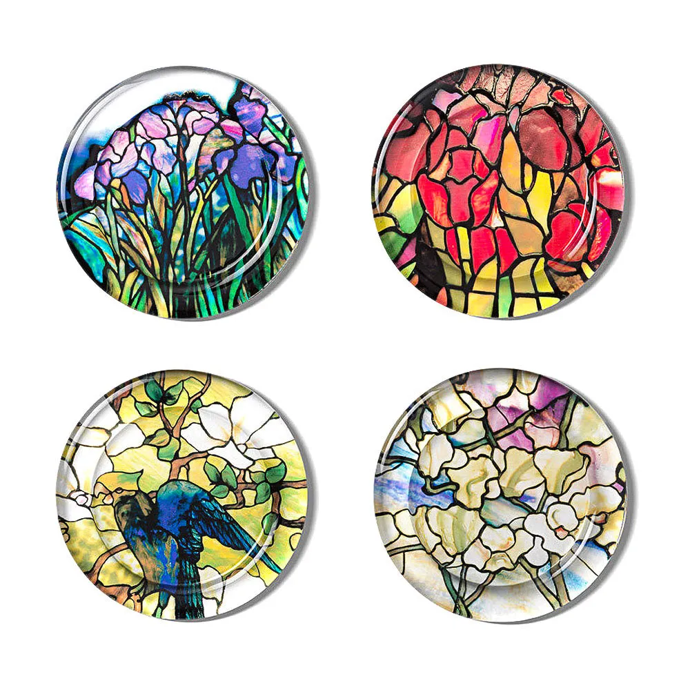 Louis C. Tiffany Stained-Glass Coasters