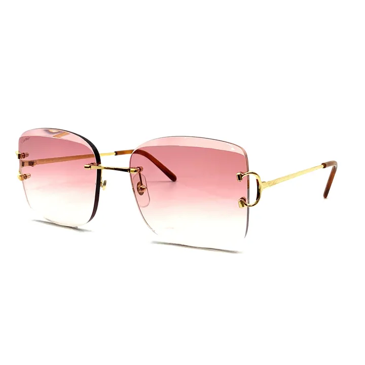 Metal Sunglasses Gold With Gold Red - CCT0007RS001