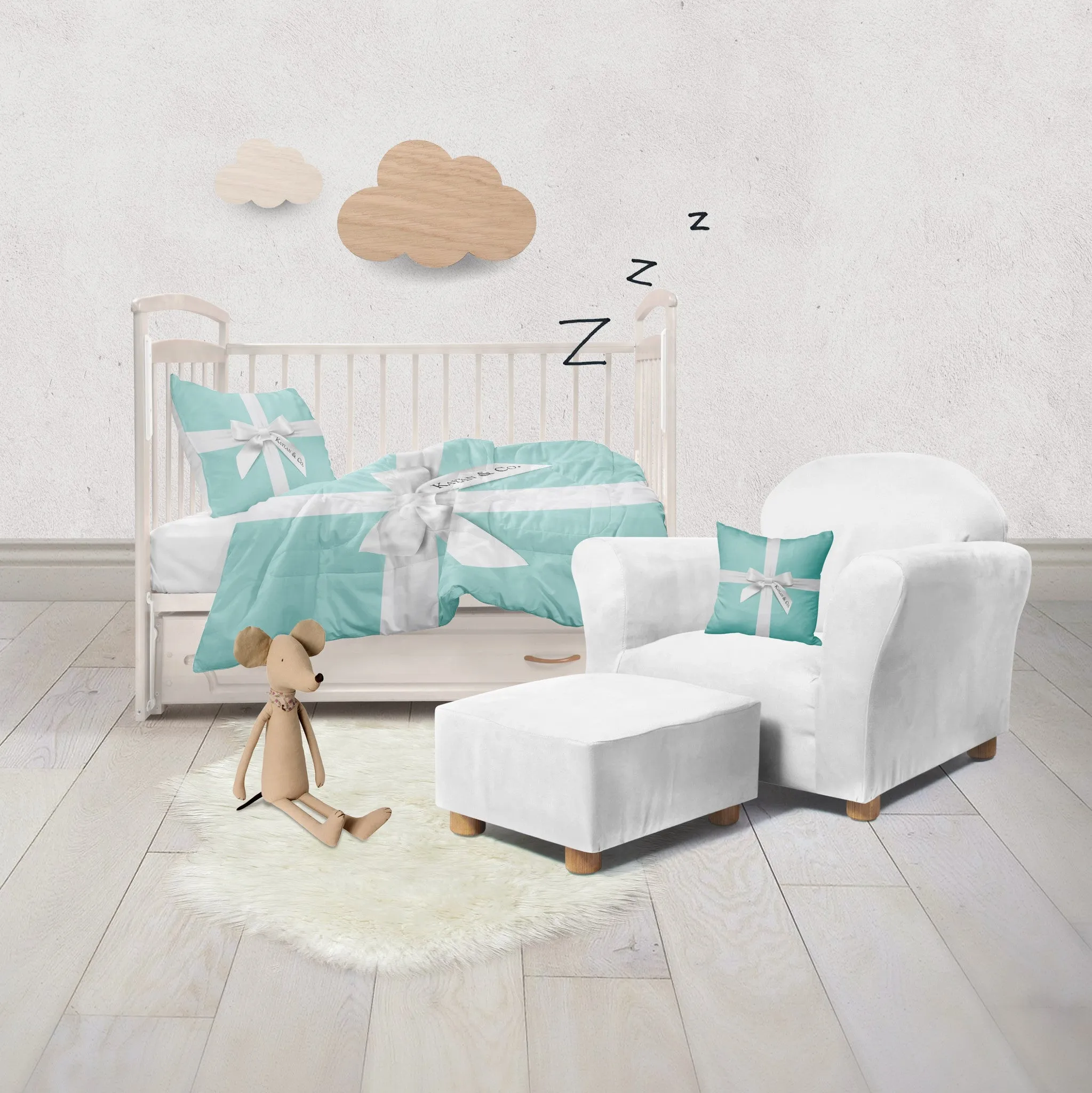 Name & Co Personalized Fashion Crib and Toddler Bedding Collection