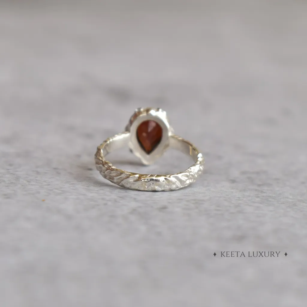 Nature's Noir - Garnet Ring