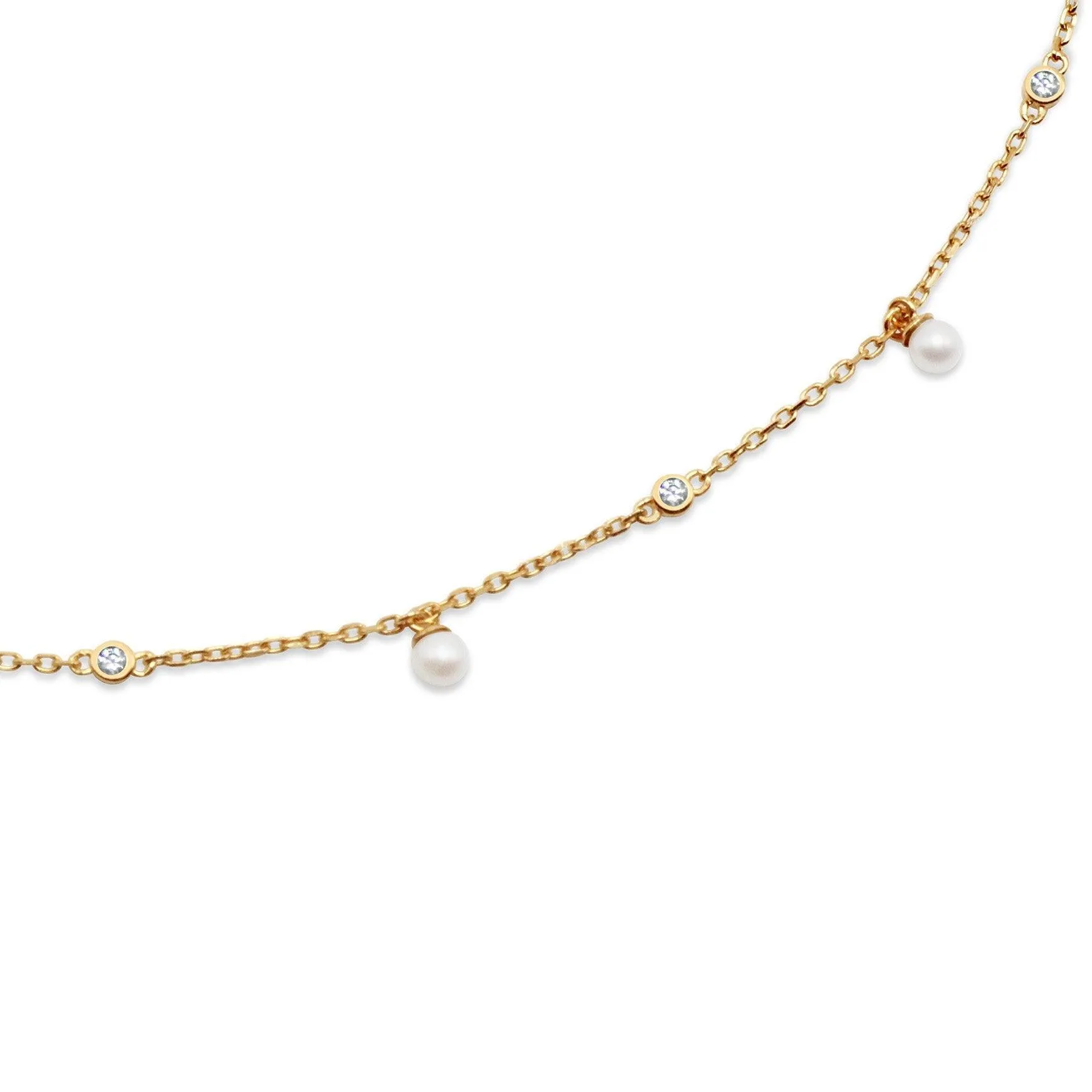 Nephelai Pearl Station Necklace