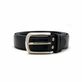 Nubuck Semi-Narrow Belt – Black