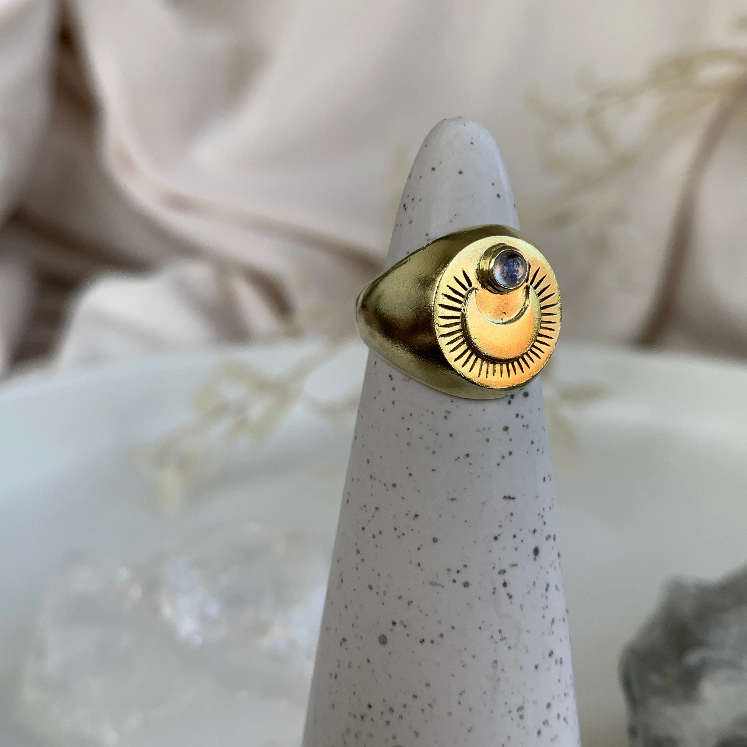 Oracle Gold Ring