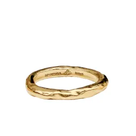 Organic Stacking Ring | Solid 14k Gold