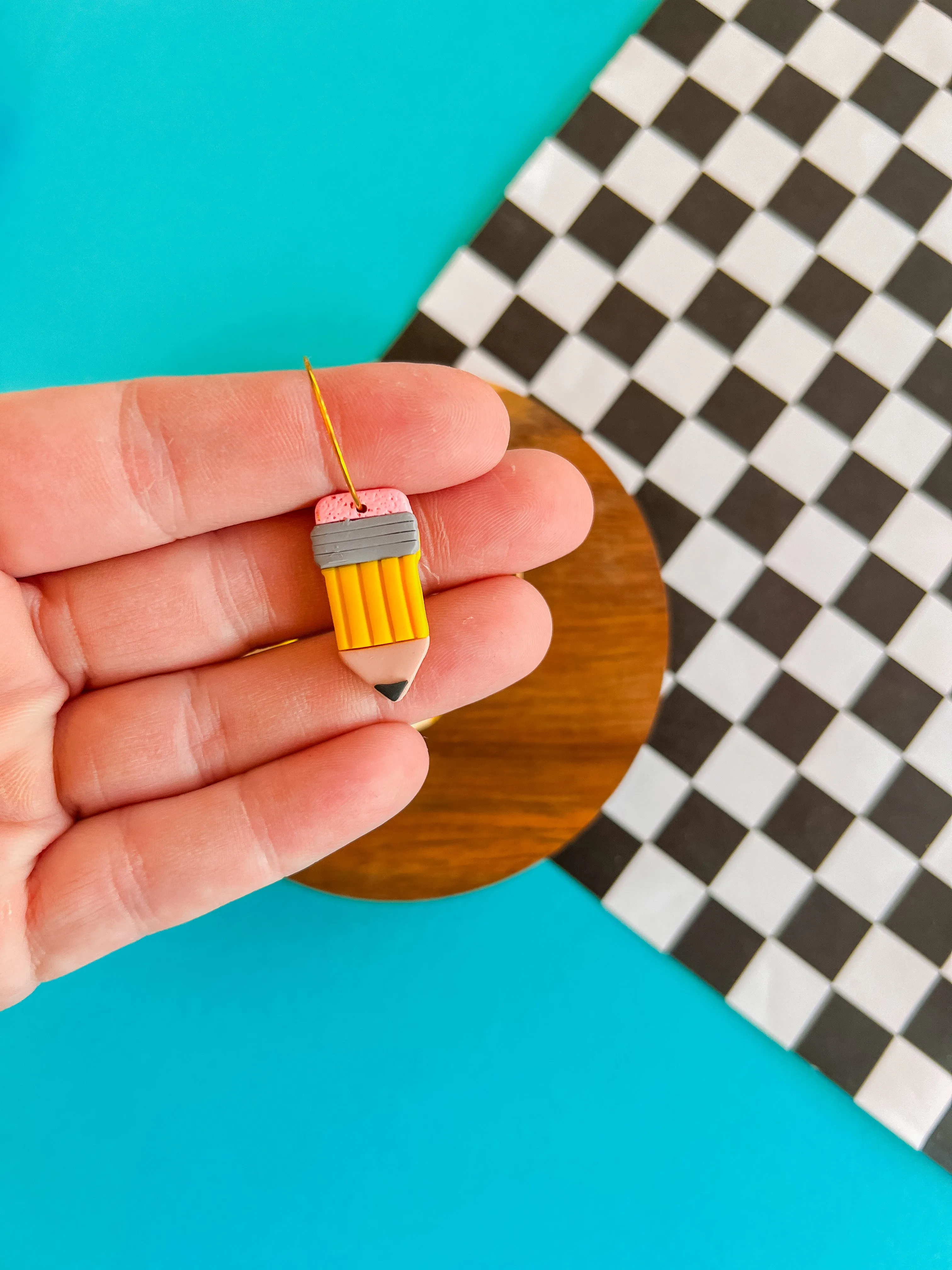 Parker - Clay Pencil Hoops