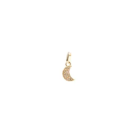 pave mini moon bale charm