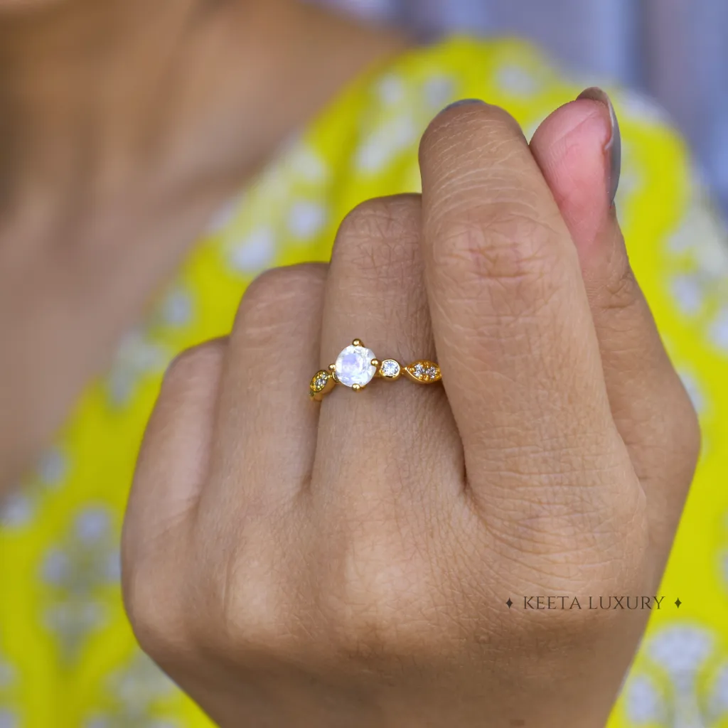 Petite Bliss - Moonstone Ring