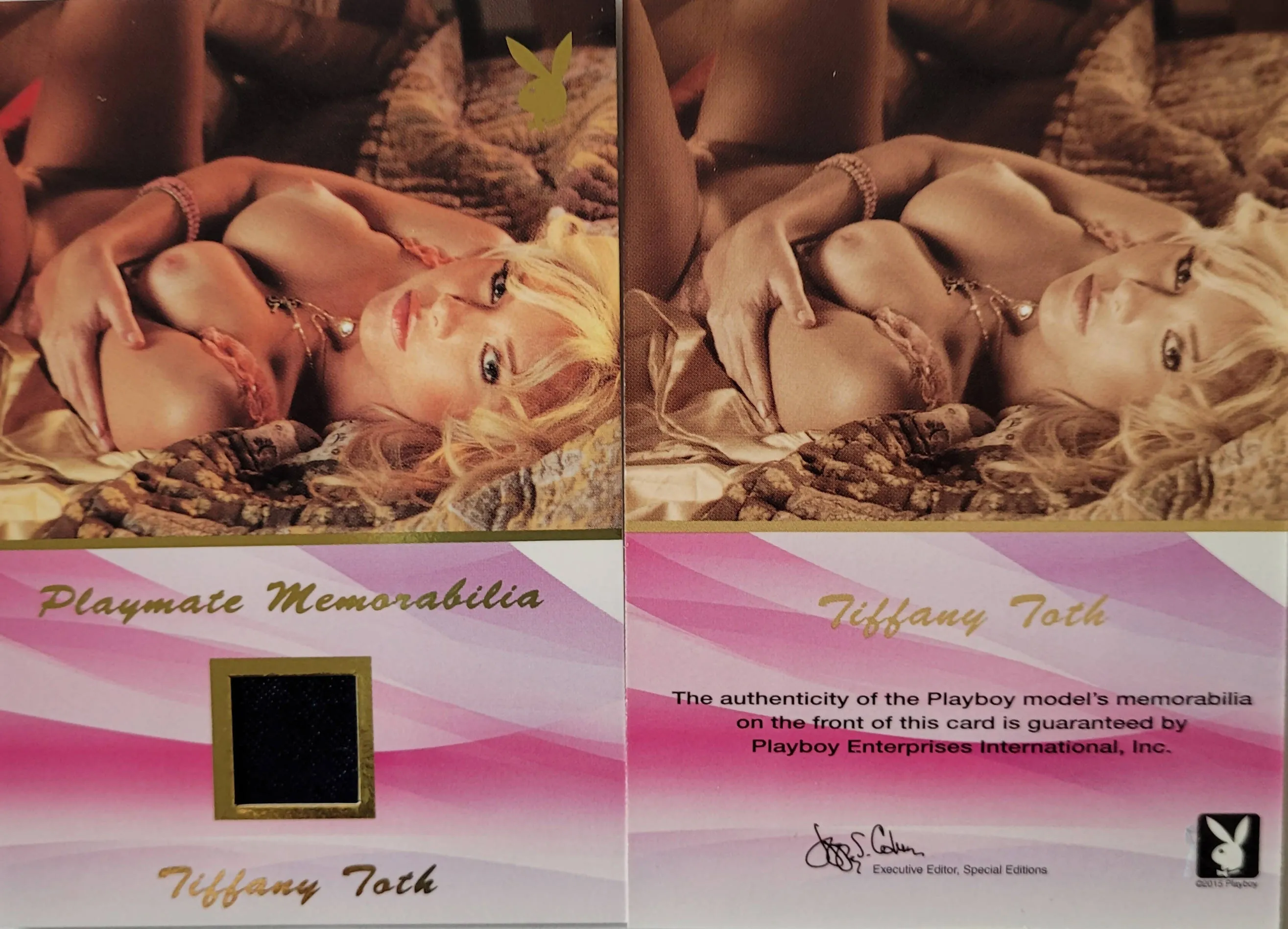 PLAYBOY'S UPDATE 2009-2011 GOLD MEMORABILIA TIFFANY TOTH