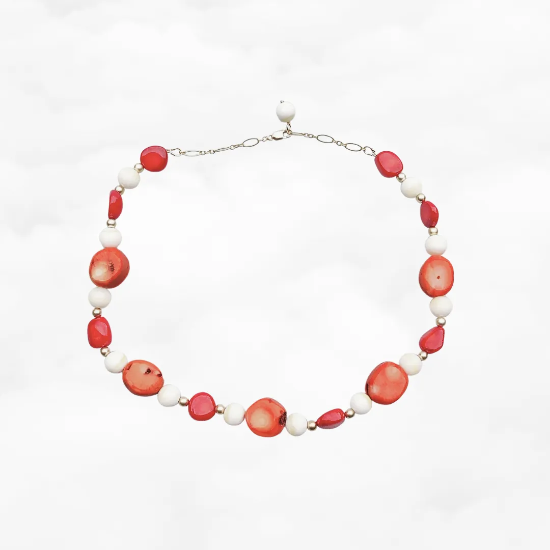 Red Coral Necklaces Short