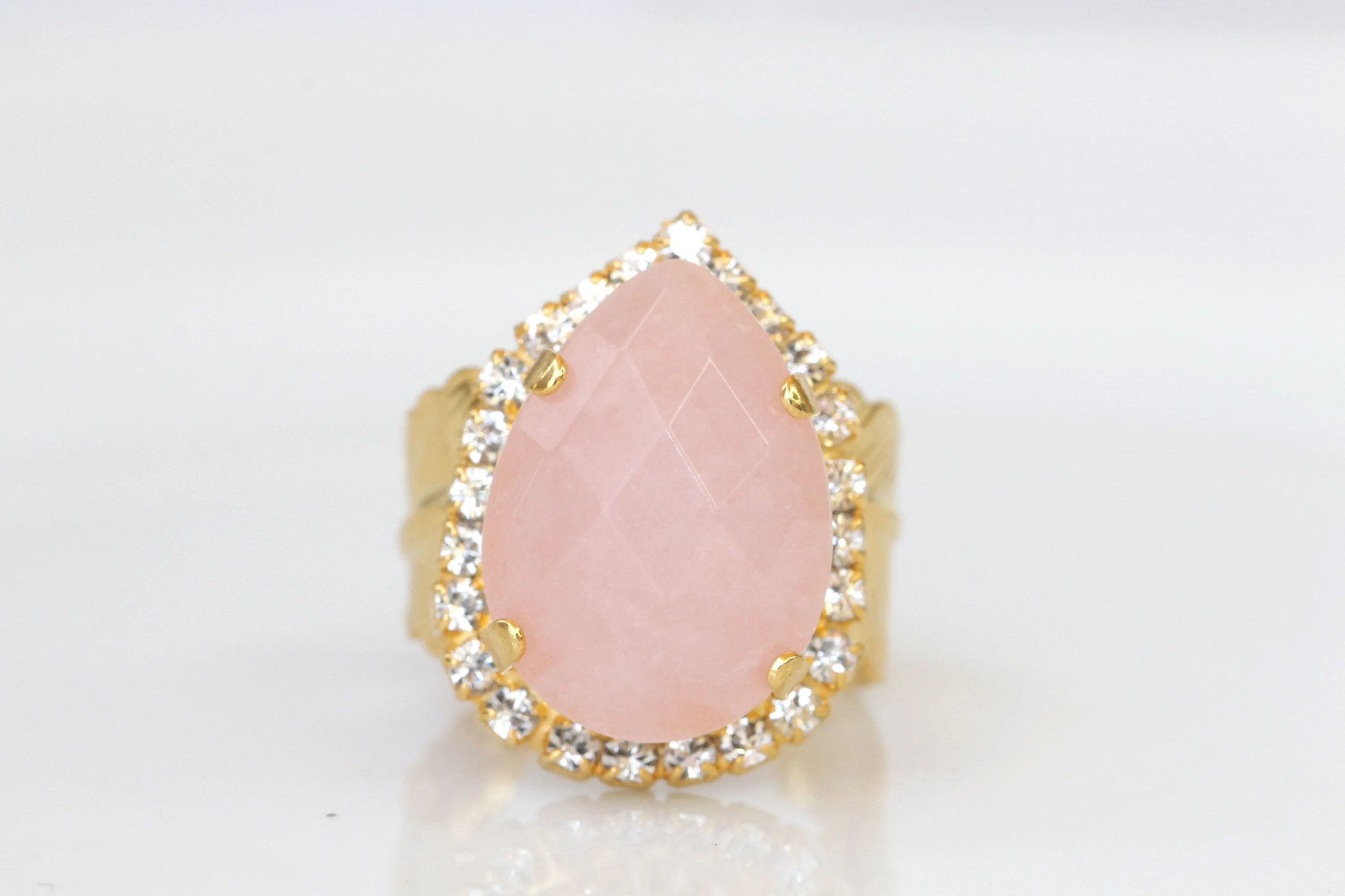 ROSE QUARTZ Ring Gold