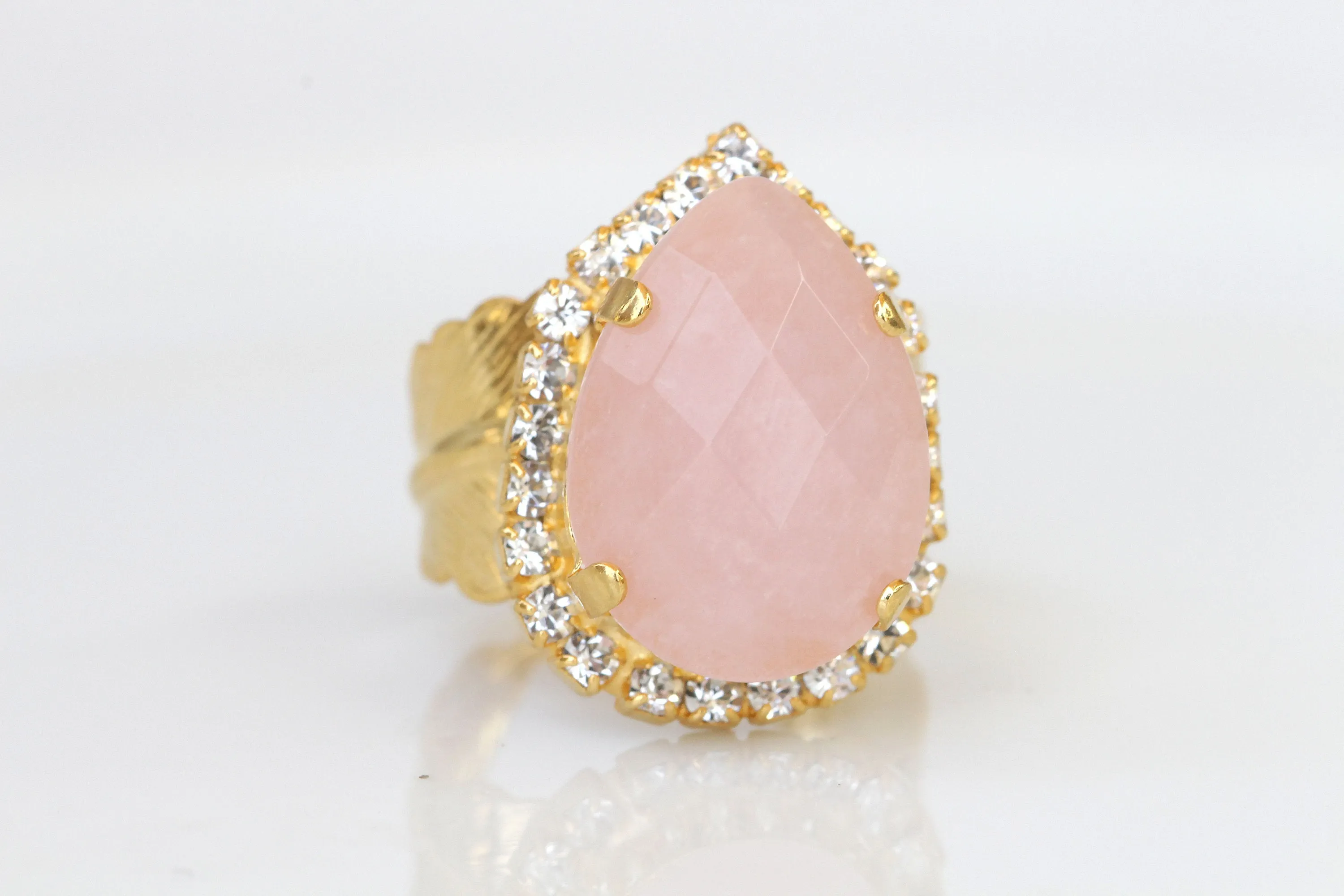 ROSE QUARTZ Ring Gold