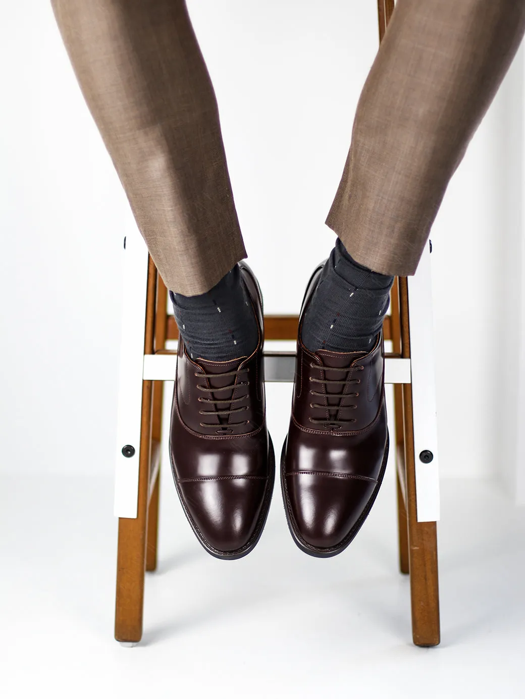 RULER CAP TOE MATTE BROWN