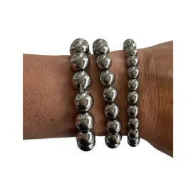 Silver Ball Bead Bracelets