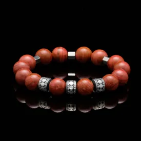 Silver Spacer Root Chakra Bracelet