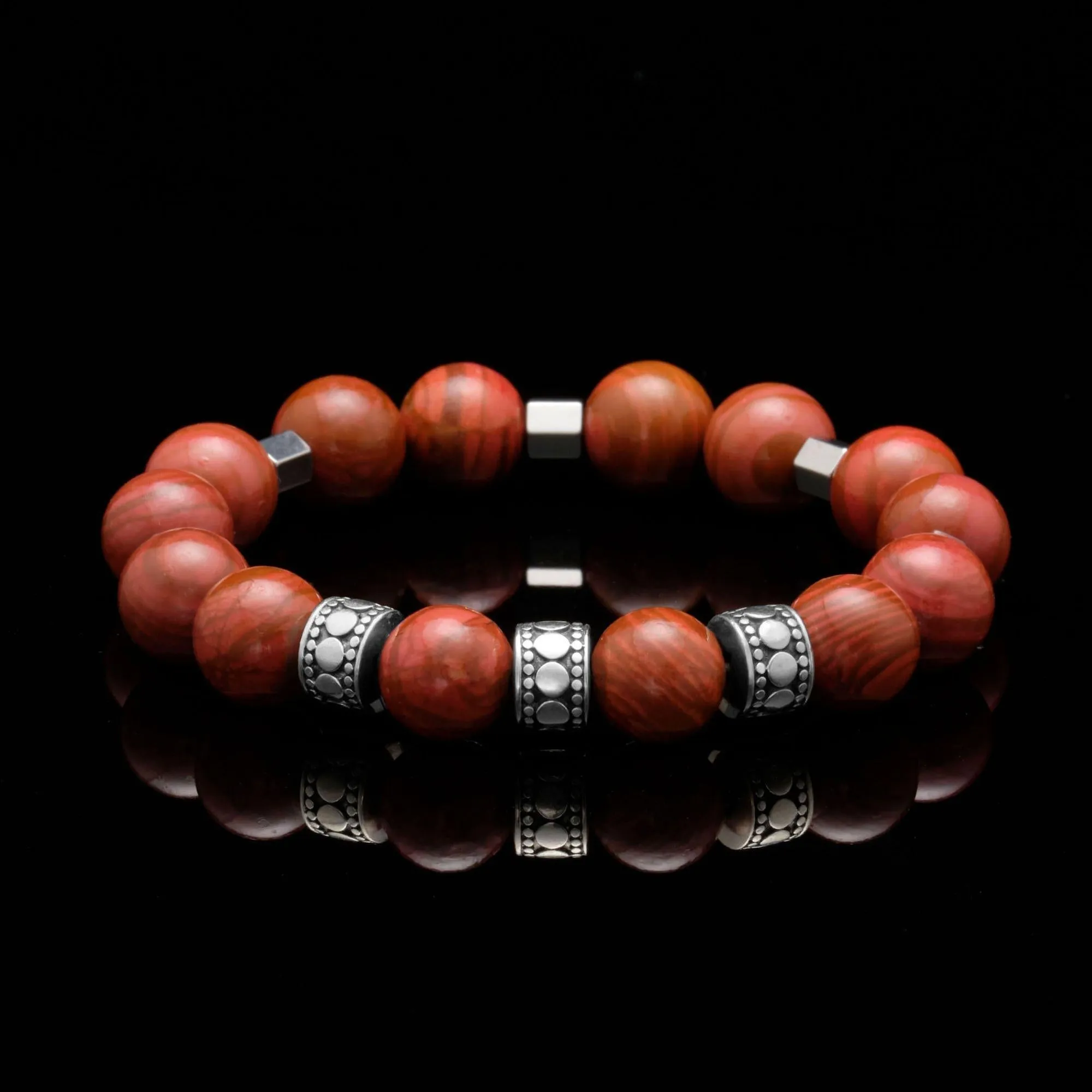 Silver Spacer Root Chakra Bracelet