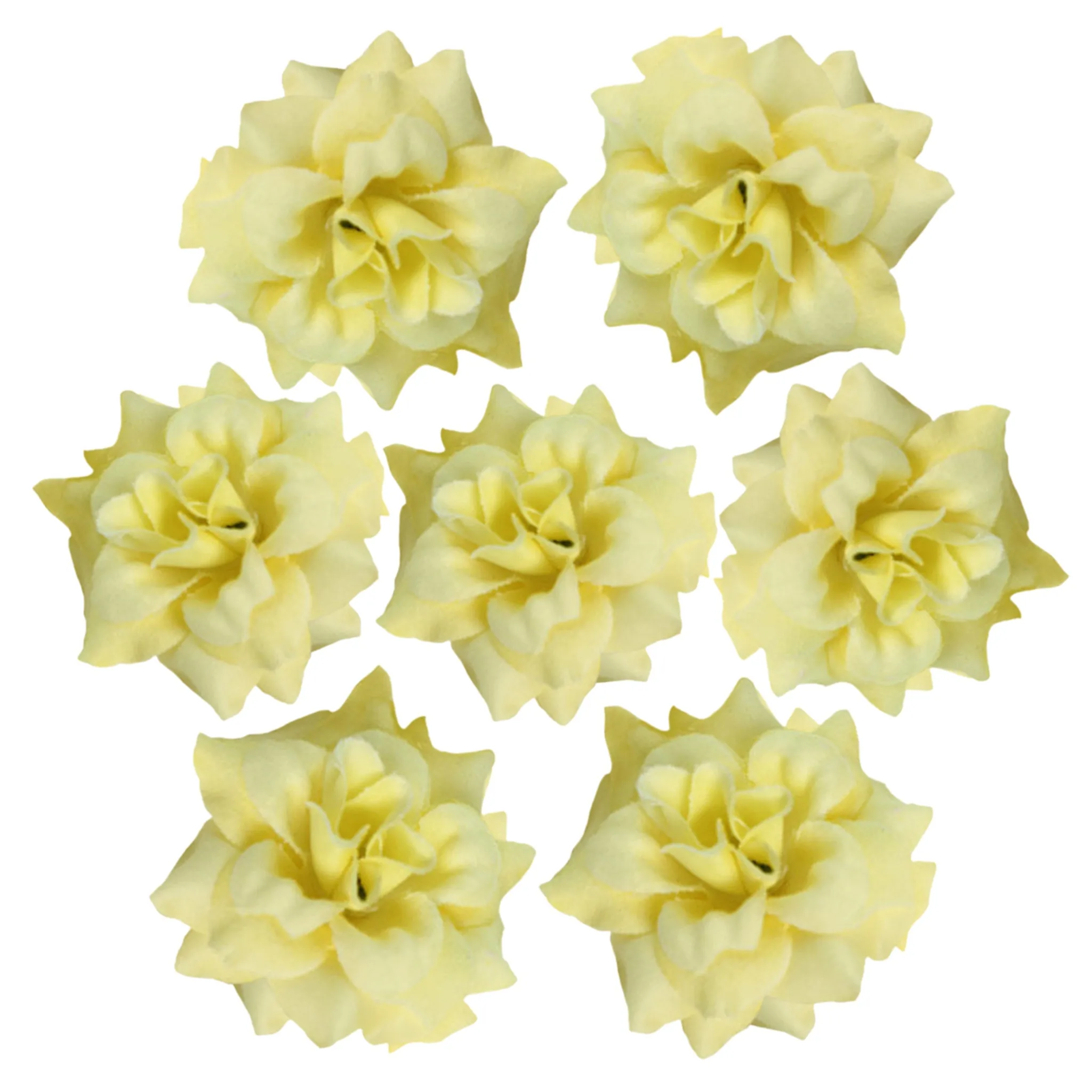 Small Silk Roses Flowers in Bulk Flocking Flowers 100 pcs for Hairpins Crafts