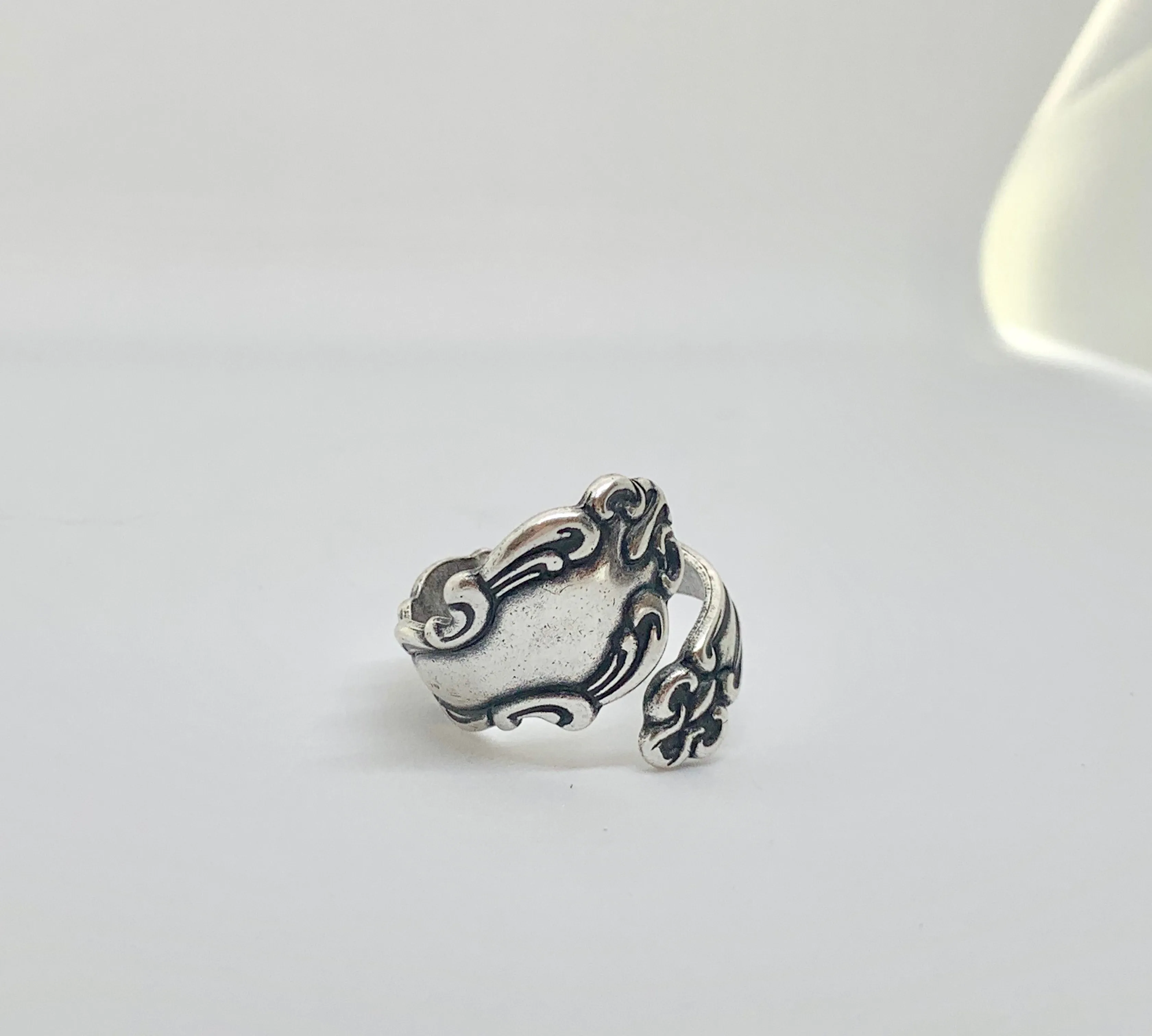 Spoon Ring. Sterling silver ring, silver jewelry, bohemian fashion accessories.