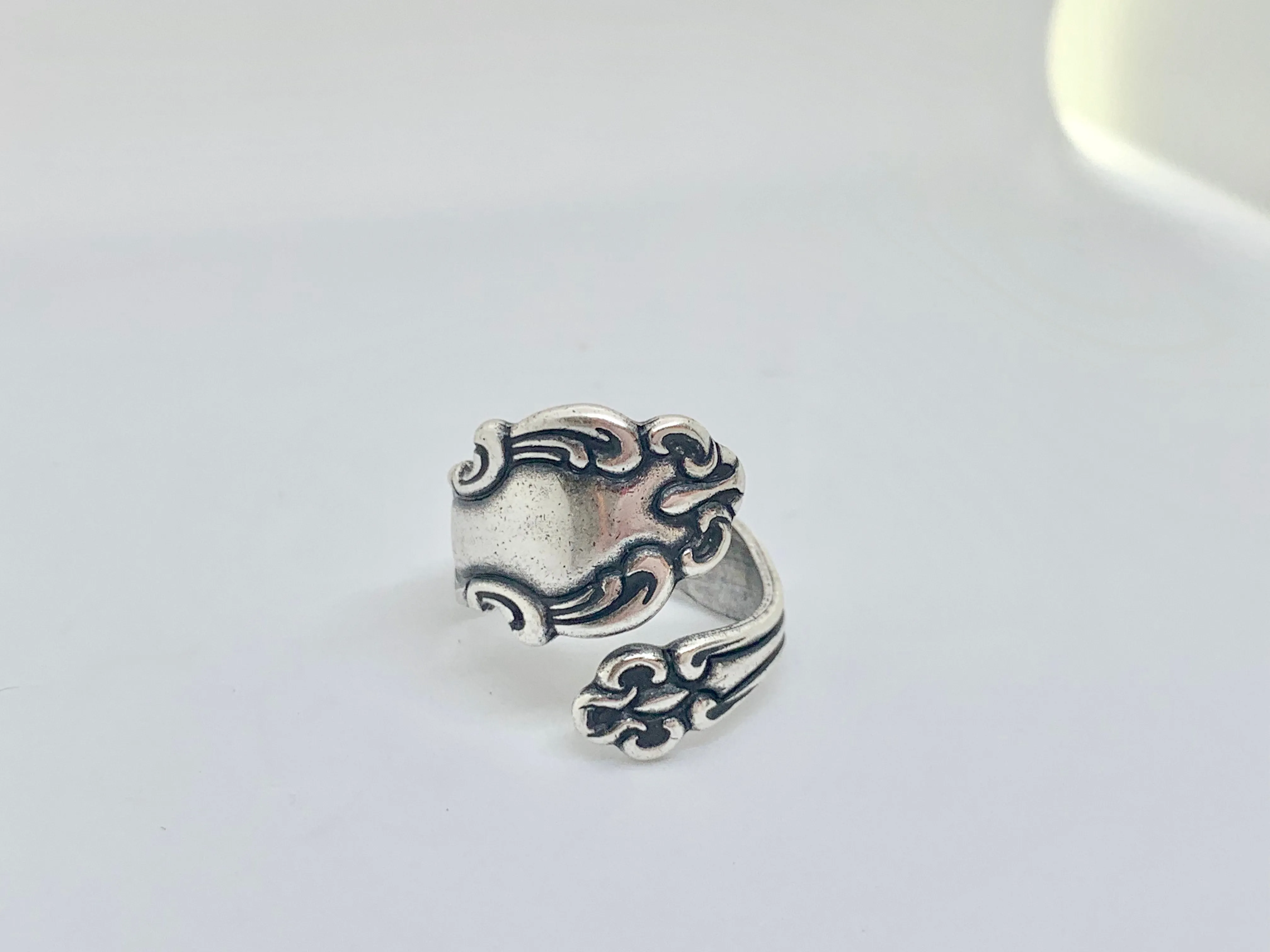 Spoon Ring. Sterling silver ring, silver jewelry, bohemian fashion accessories.