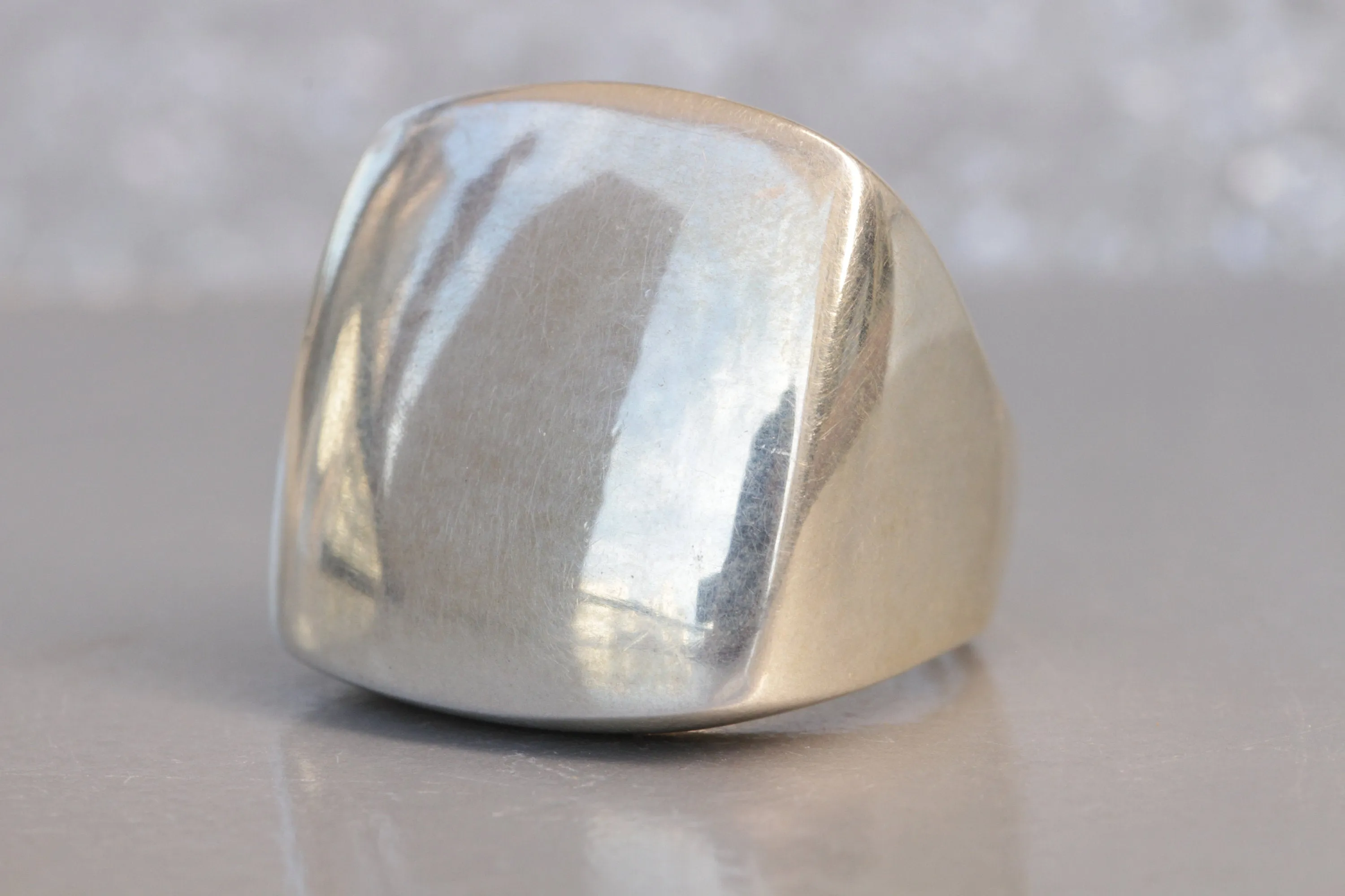 STATEMENT SILVER RING