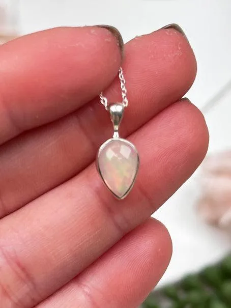 Sterling Silver Opal Necklaces