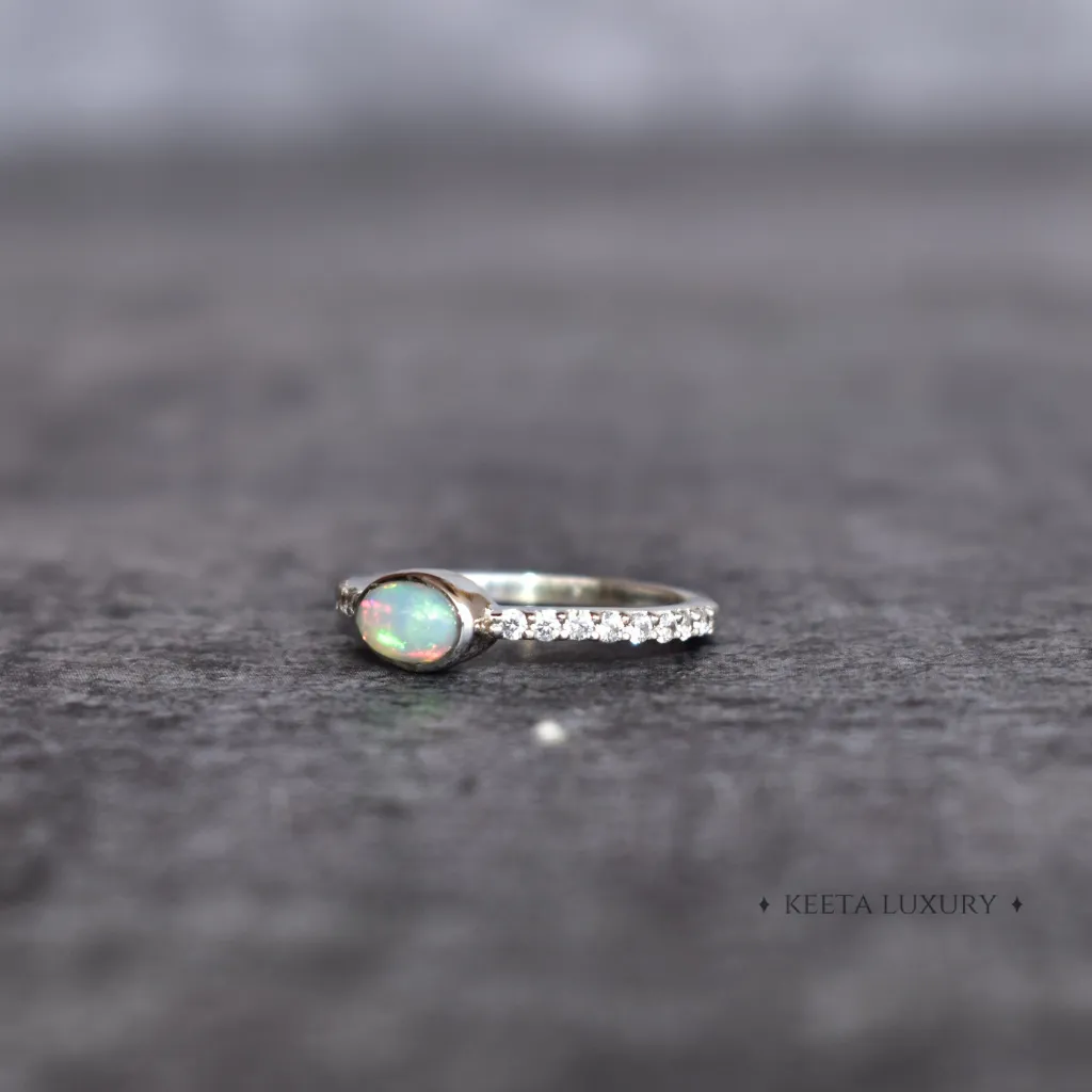 Tender Blossom - Opal Ring