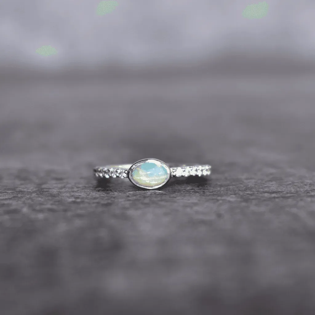 Tender Blossom - Opal Ring