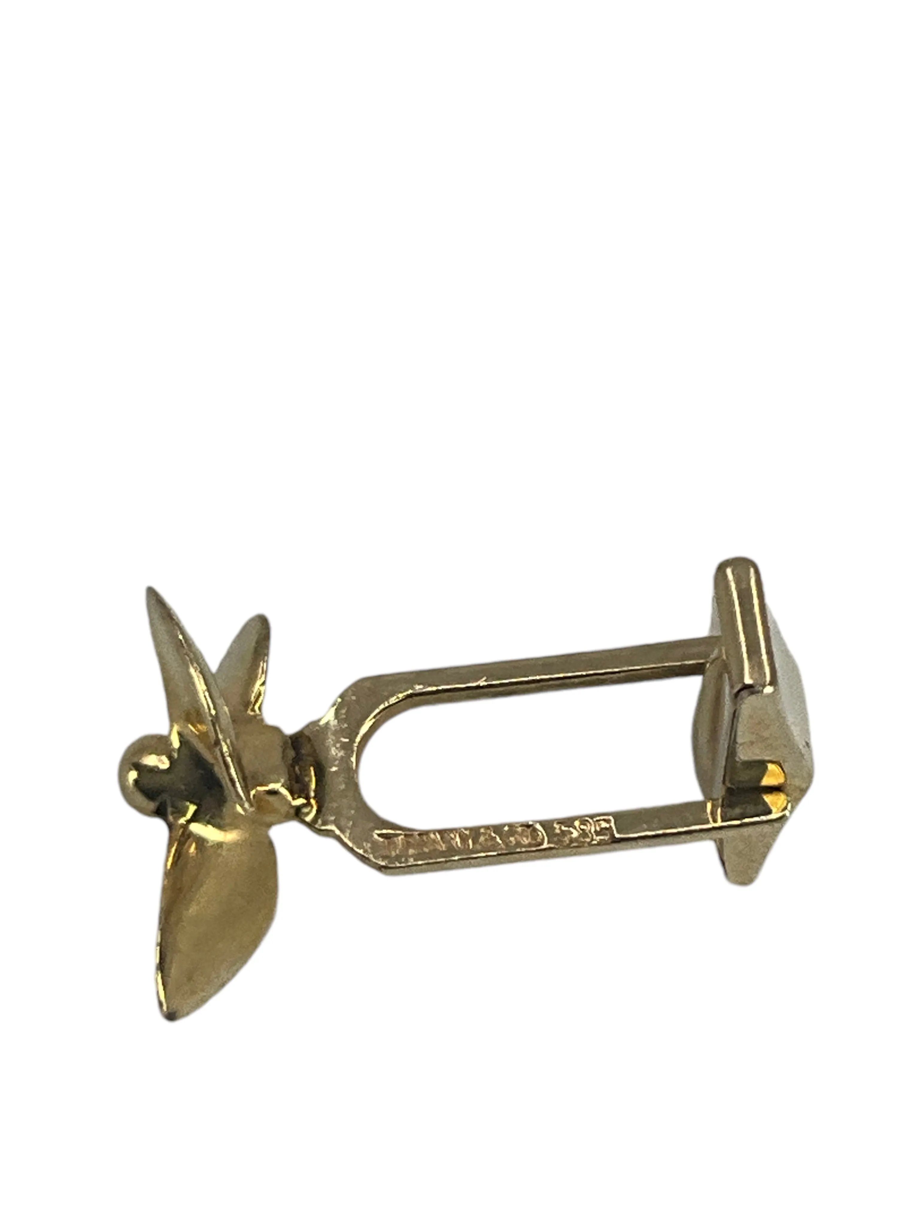 Tiffany & Co. 14k Yellow Gold Propeller Cuff Links