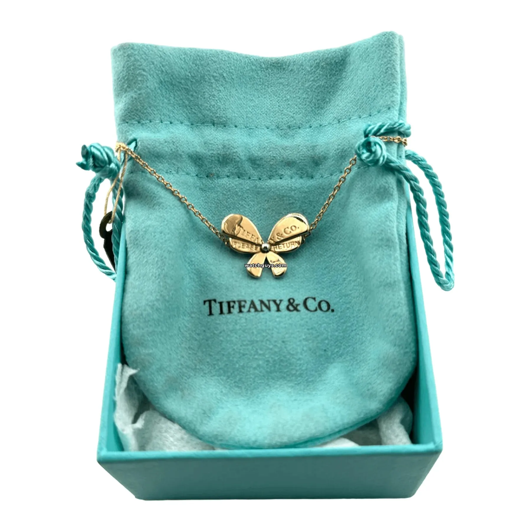 Tiffany & Co. Butterfly Chain Bracelet 18k Rose Gold