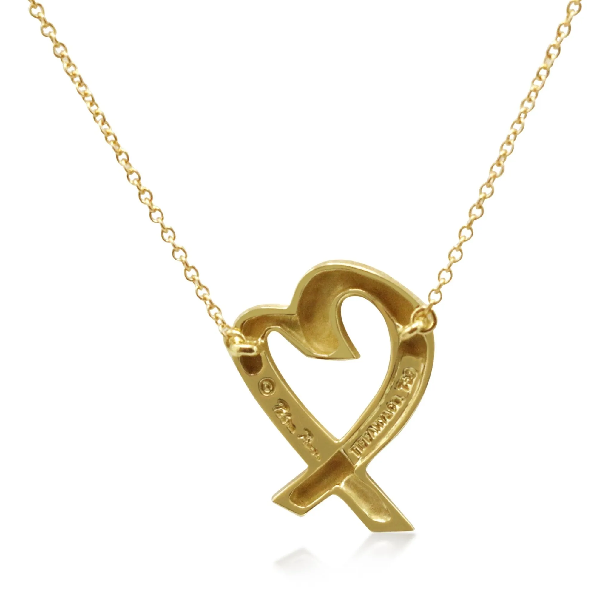 Tiffany & Co Paloma Picasso Loving Heart Necklace - 18ct Yellow Gold