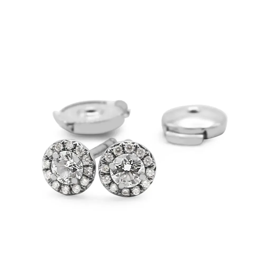 Tiffany & Co. Soleste Platinum Diamond Earrings