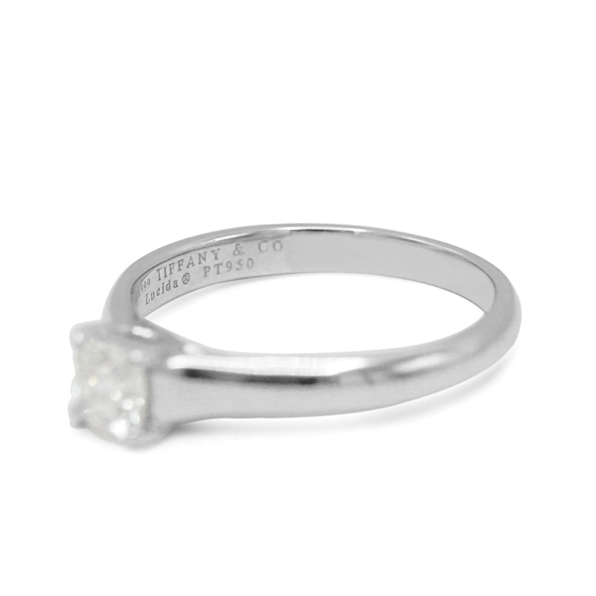 Tiffany Certificated Lucida Cut Solitaire Diamond Ring