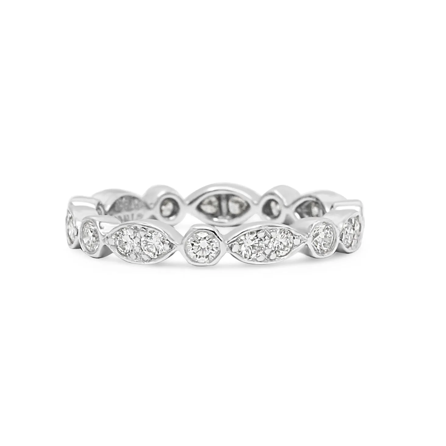 Tiffany Jazz Diamond Band Ring - Platinum