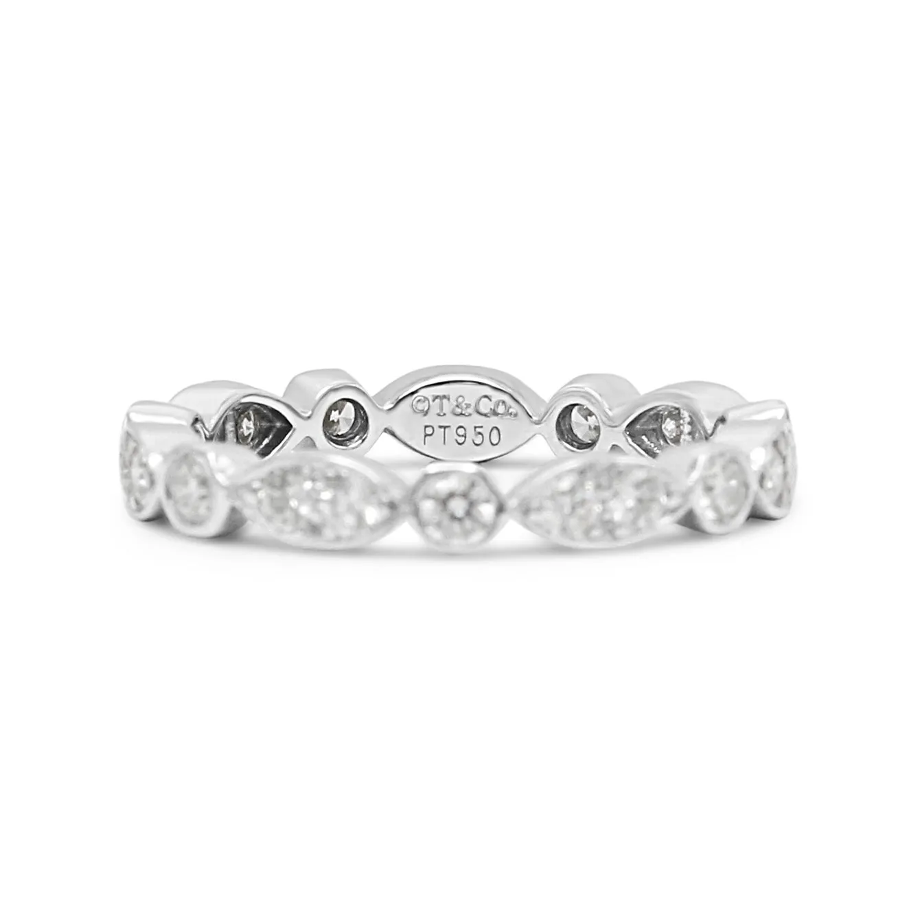 Tiffany Jazz Diamond Band Ring - Platinum