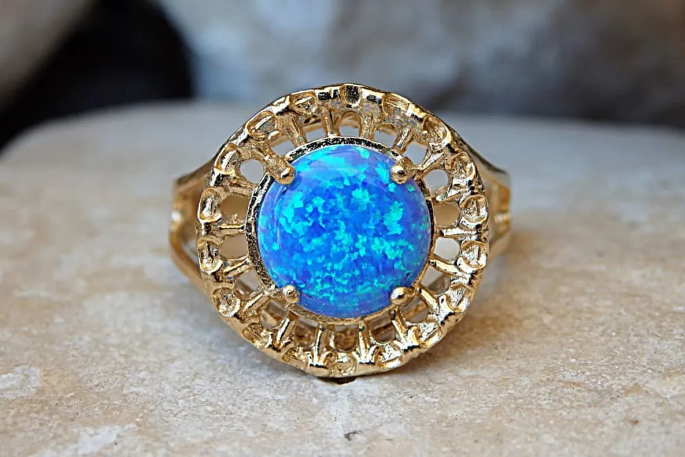 Turquoise opal  ring