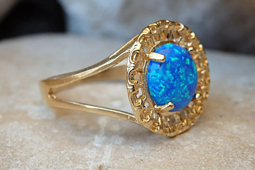 Turquoise opal  ring