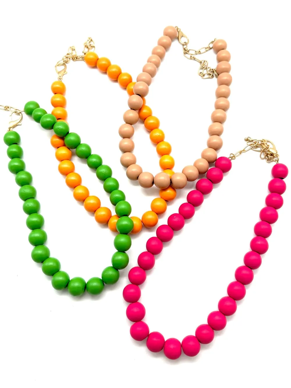 Wooden Beaded Necklaces