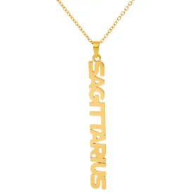 Zodiac Name Necklace - Sagittarius